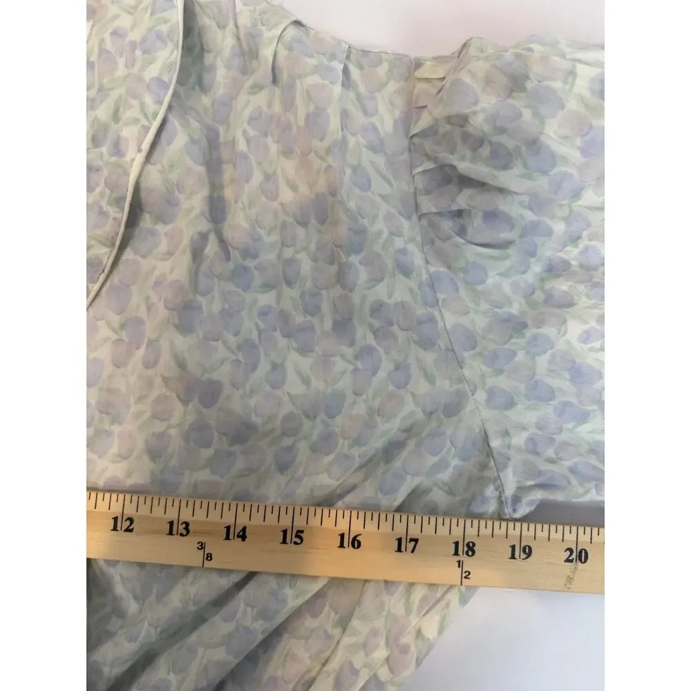 Vintage 1994 Eileen West Floral Robe & Nightgown Set Cottagecore
